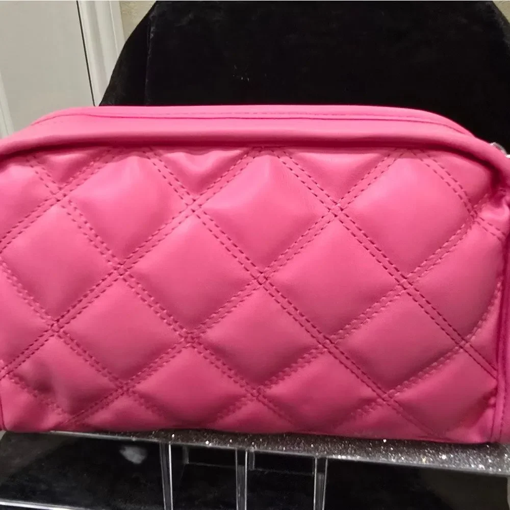 Steve Madden‎ Quilted Envelope Pouch- Hot Pink